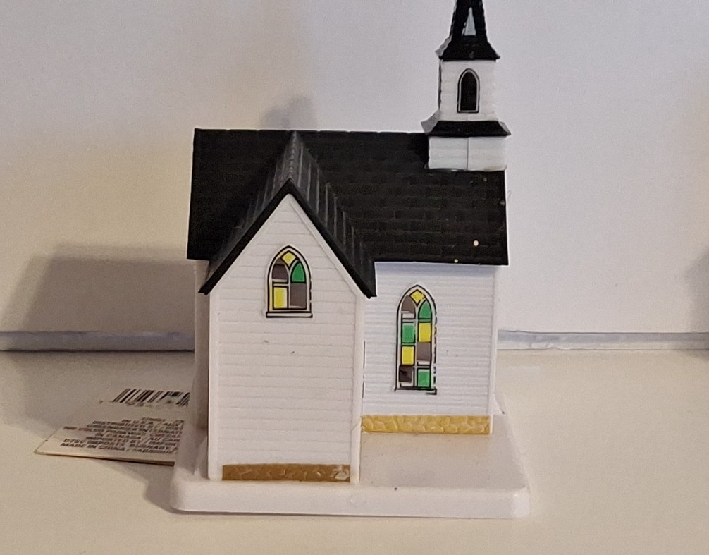 4 Cobblestone Corners Minatures, Church, School, B & B, Firehouse L.E.D. B.O.