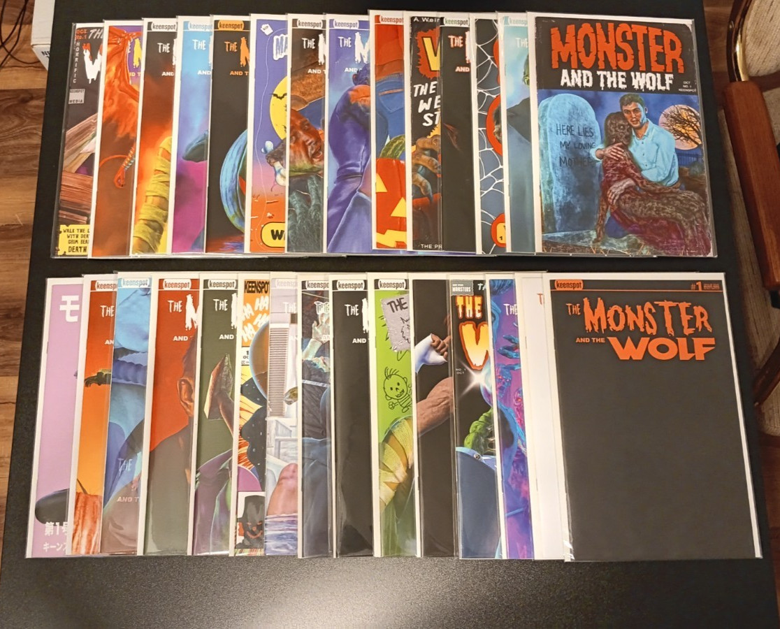 Mark Spears The Monster And The Wolf #1 – B&W – Secret – Trick Set (29 Books)