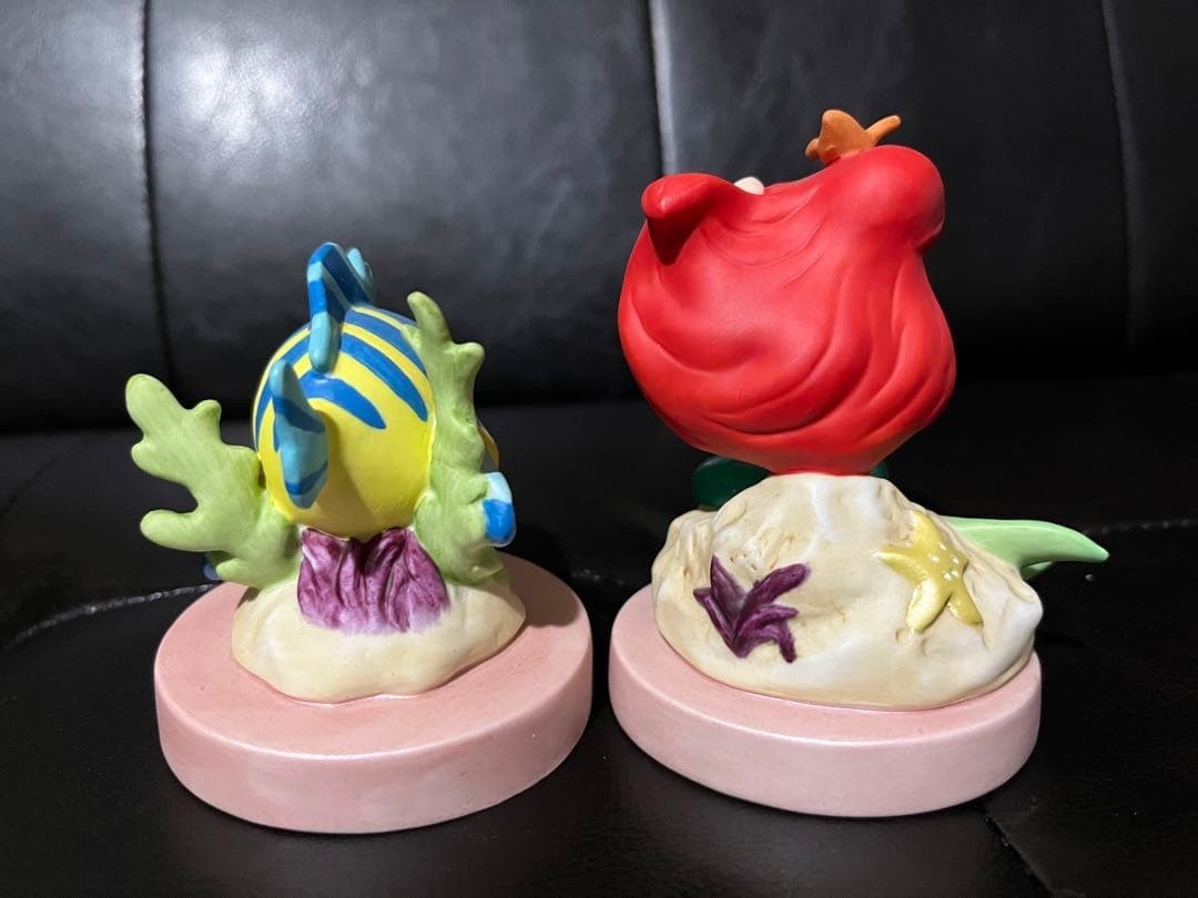 Disney Ariel Flounder Ceramic Figurine DisneySea Official Collectible 9.5cm/3.7