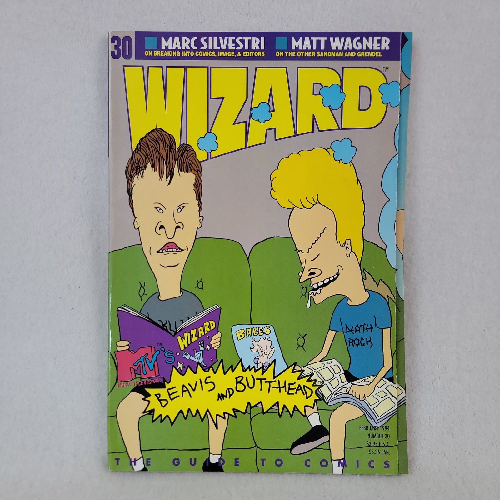 Wizard Magazine Issue 30 February 1994 Beavis and Butt-Head Cover Marc Silvestri