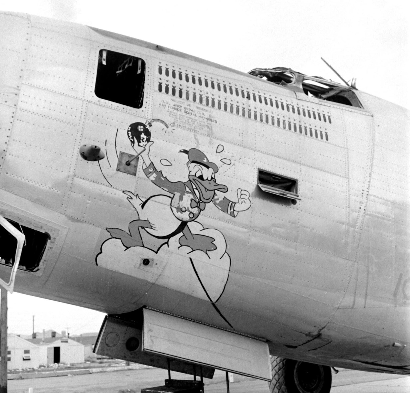 WW2 WWII Photo World War Two / Consolidated B-24 Liberator Boneyard Nose Art