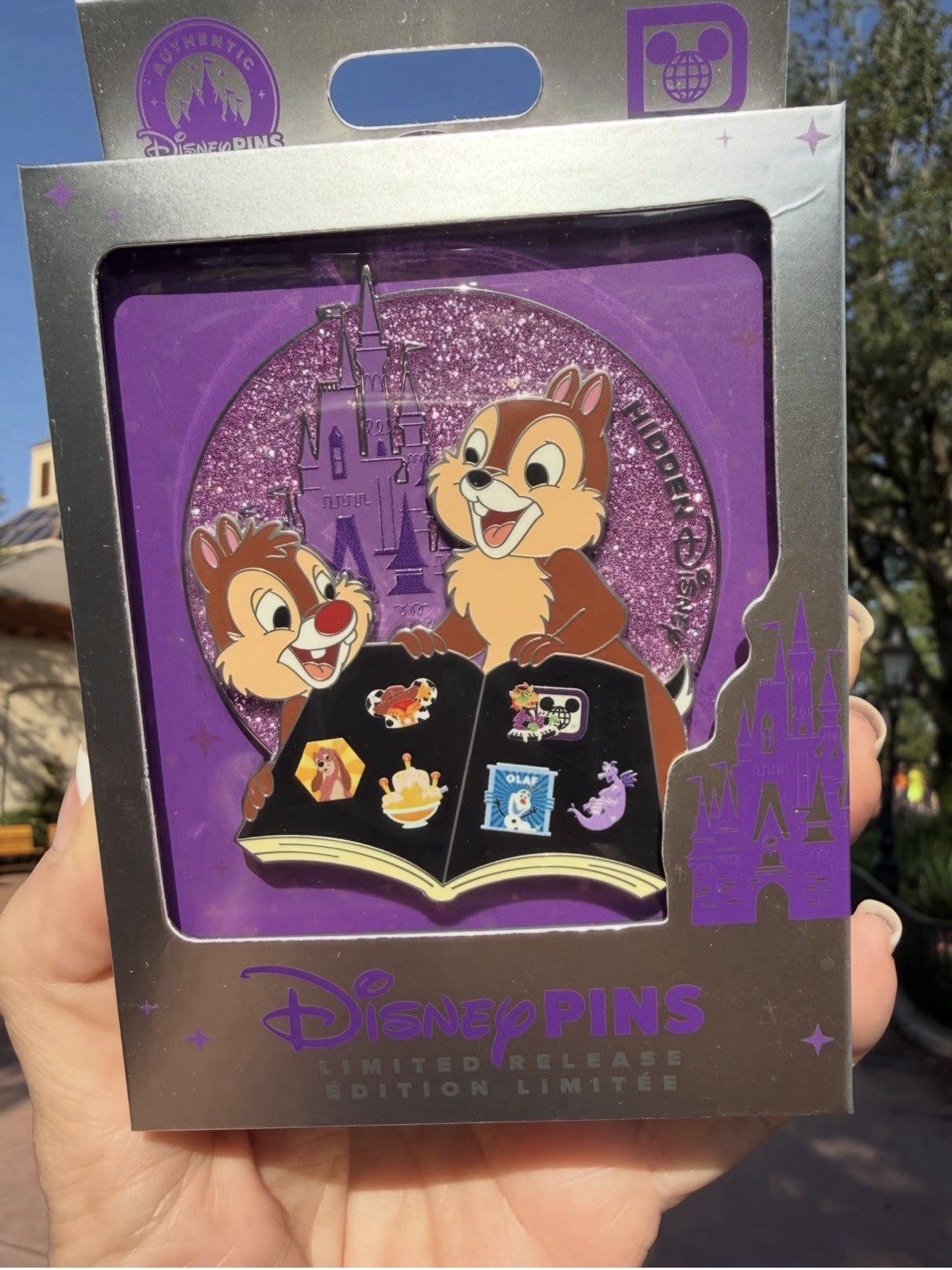 Disney Parks 2026 Chip and Dale Hidden Mickey Mini Jumbo LR Pin New