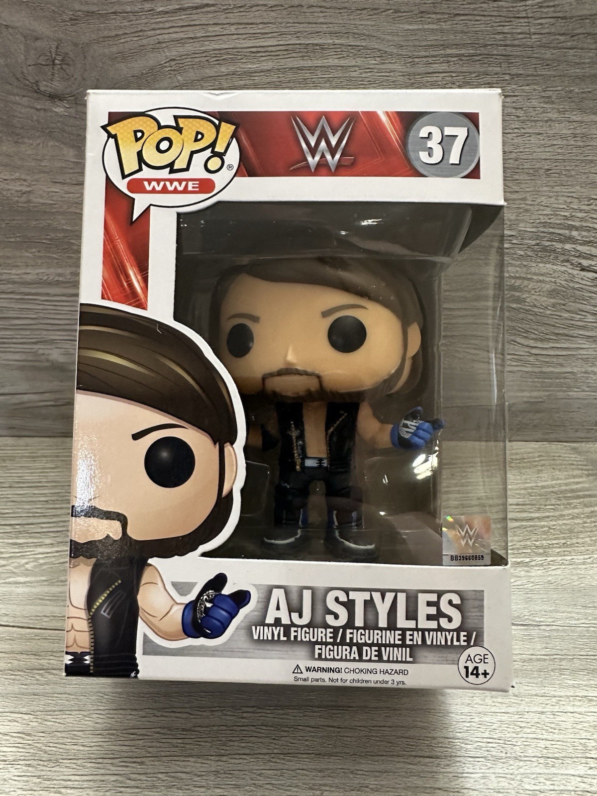 WWE Aj Styles Funko Pop 37 Collectible