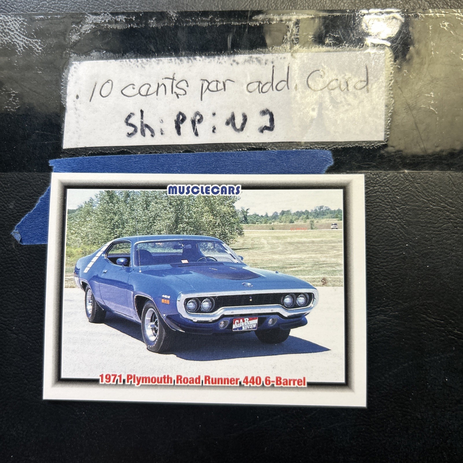 Jb9b 1992 Muscle Cars Add Ship $.10 #90 Plymouth 1971 Roadrunner 440 Six Barrel
