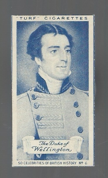 1951 TURF CELEBRITIES OF BRITISH HISTORY #6 DUKE OF WELLINGTON NM PRIME MINISTER