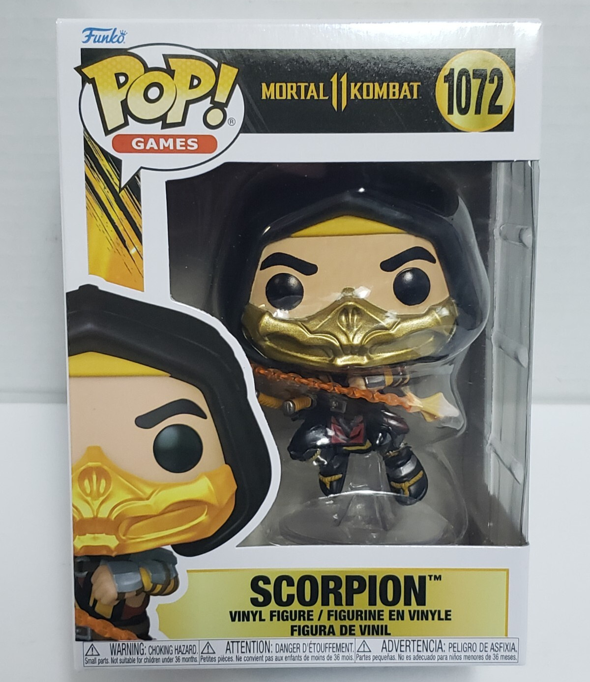 SCORPION – Mortal Kombat 11 Fatality Funko POP! Games #1072 Figure NEW BOX WEAR