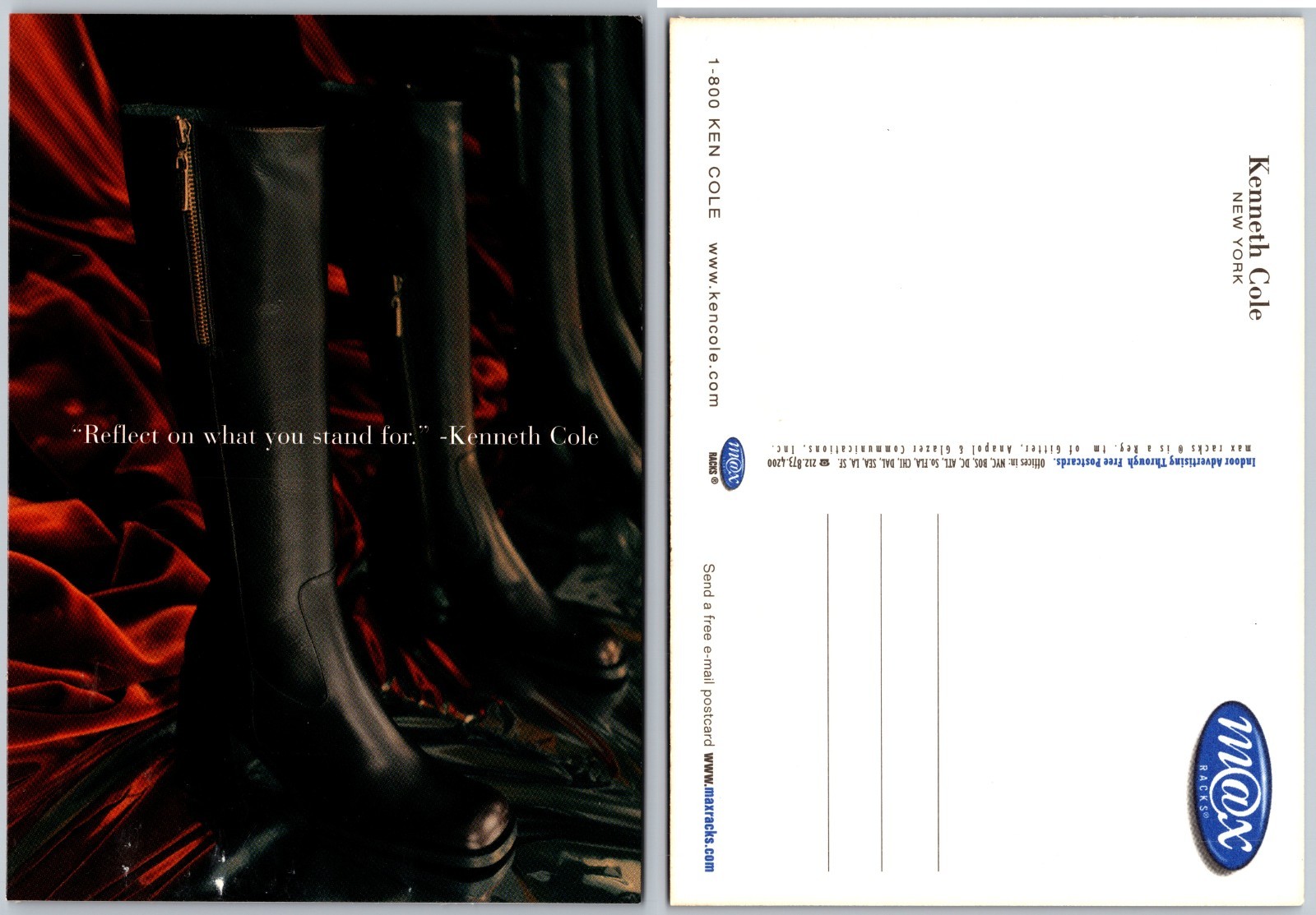 Kenneth Cole New York Fashion Postcard