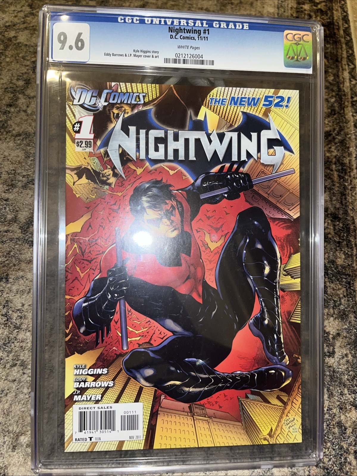 2011 Nightwing #1 CGC 9.6 DC Comics New 52 First Printing 1st App Saiko & Red Co