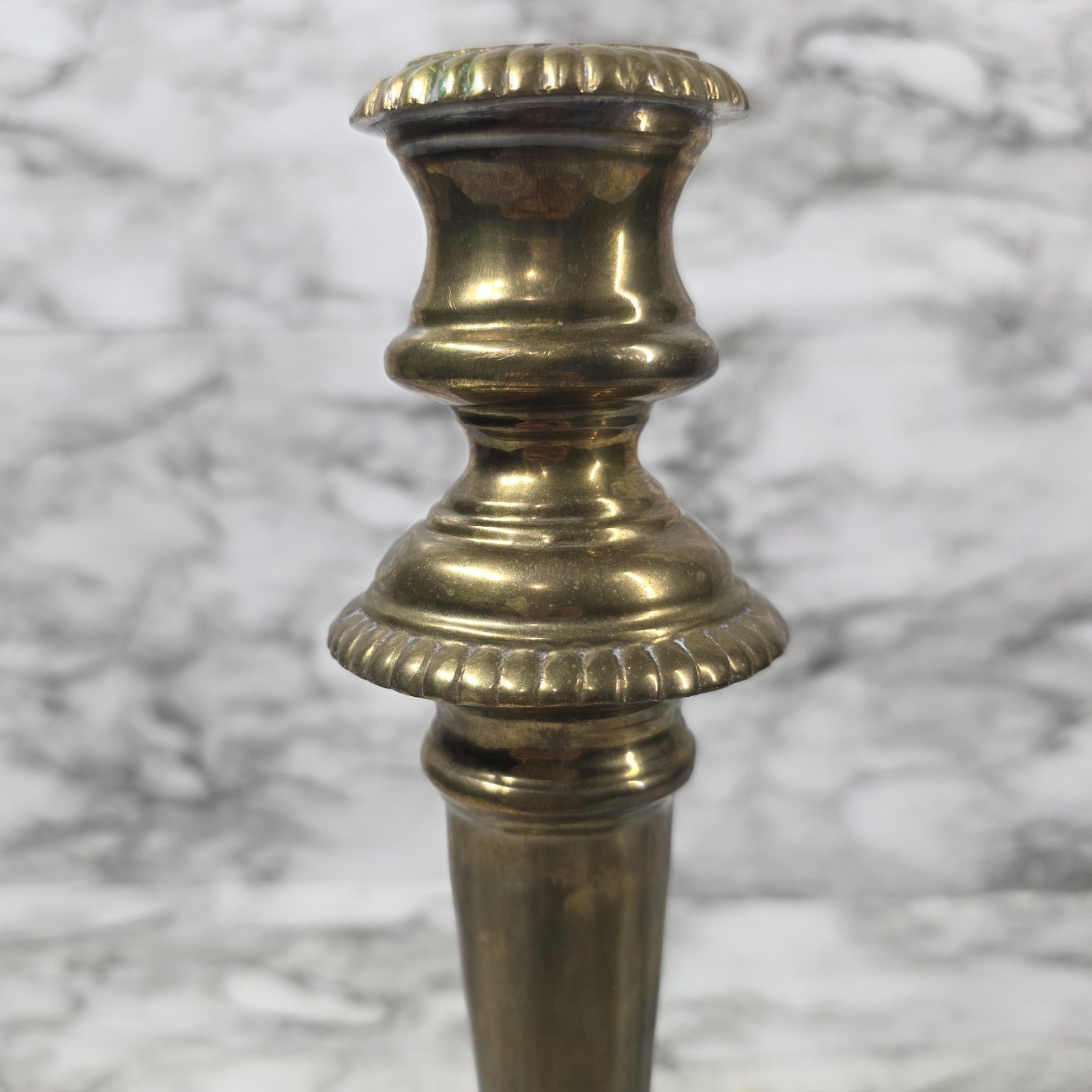 VTG Decorative Crafts Inc. Brass Ornate Candlestick Holder 11″ Tall, Felt Bottom
