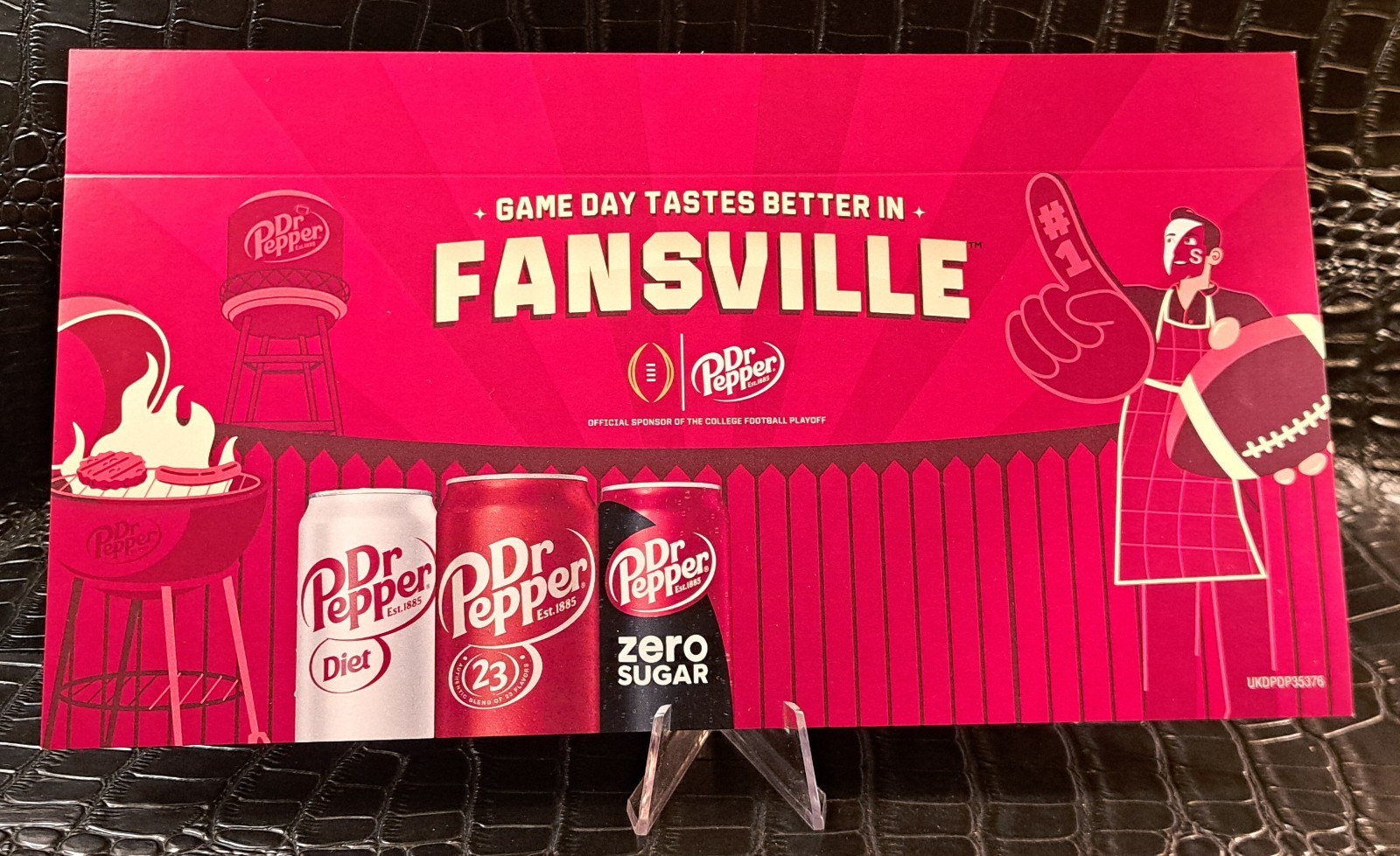 Dr. Pepper “Game Day Tastes Better In Fansville” 6″ x 11″ Unique Placard