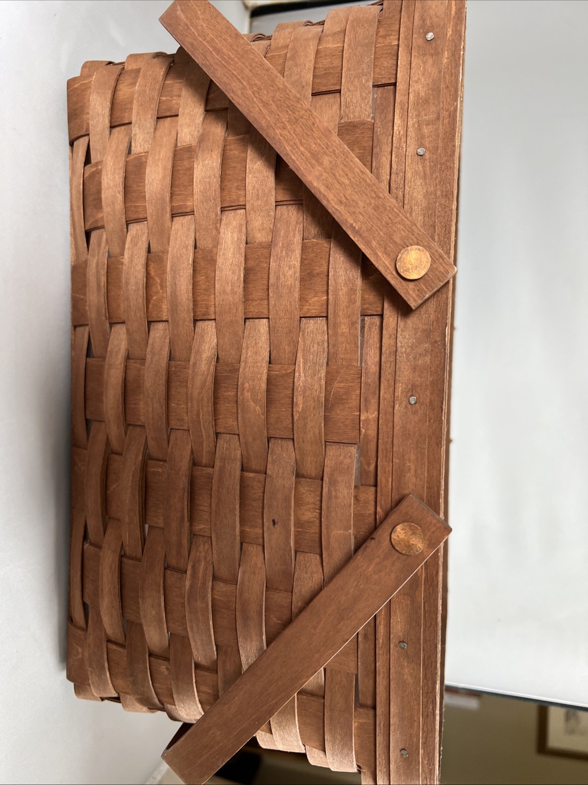 Longaberger Medium Market Basket Rich brown 2006 EXCELLENT condition *