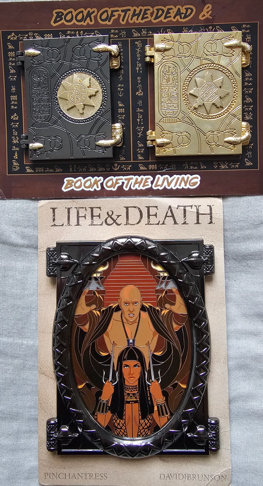 The Mummy Pin Bundle, Pinchantress Imhotep/Anck-su-namun + Jenna Craig Design