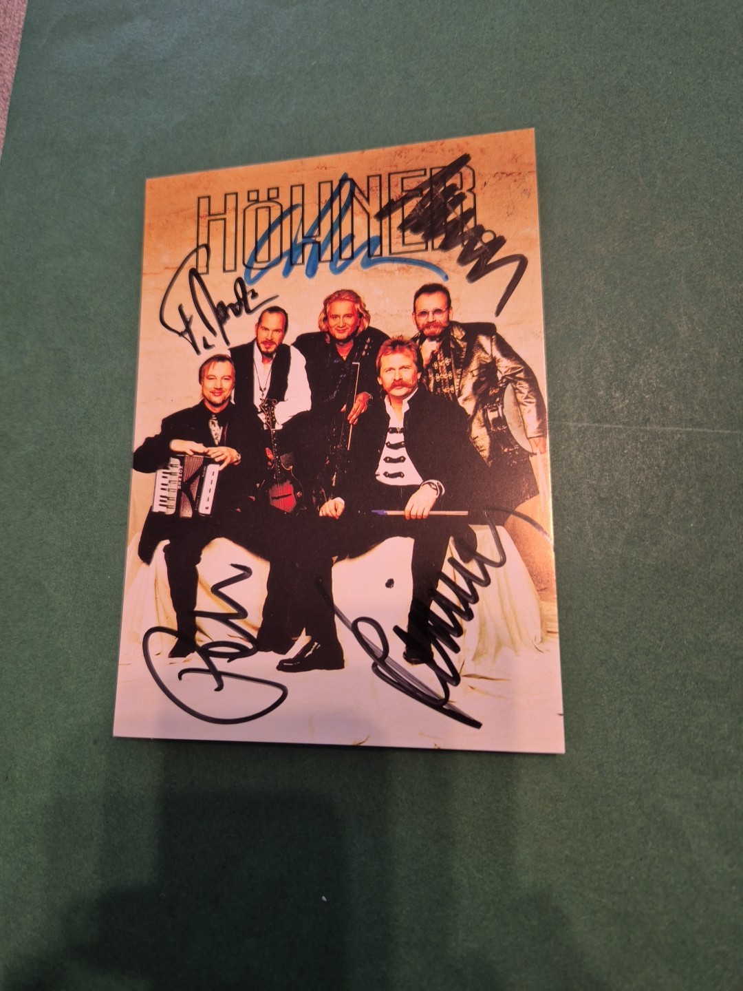 Die Höhner, music, autograph card