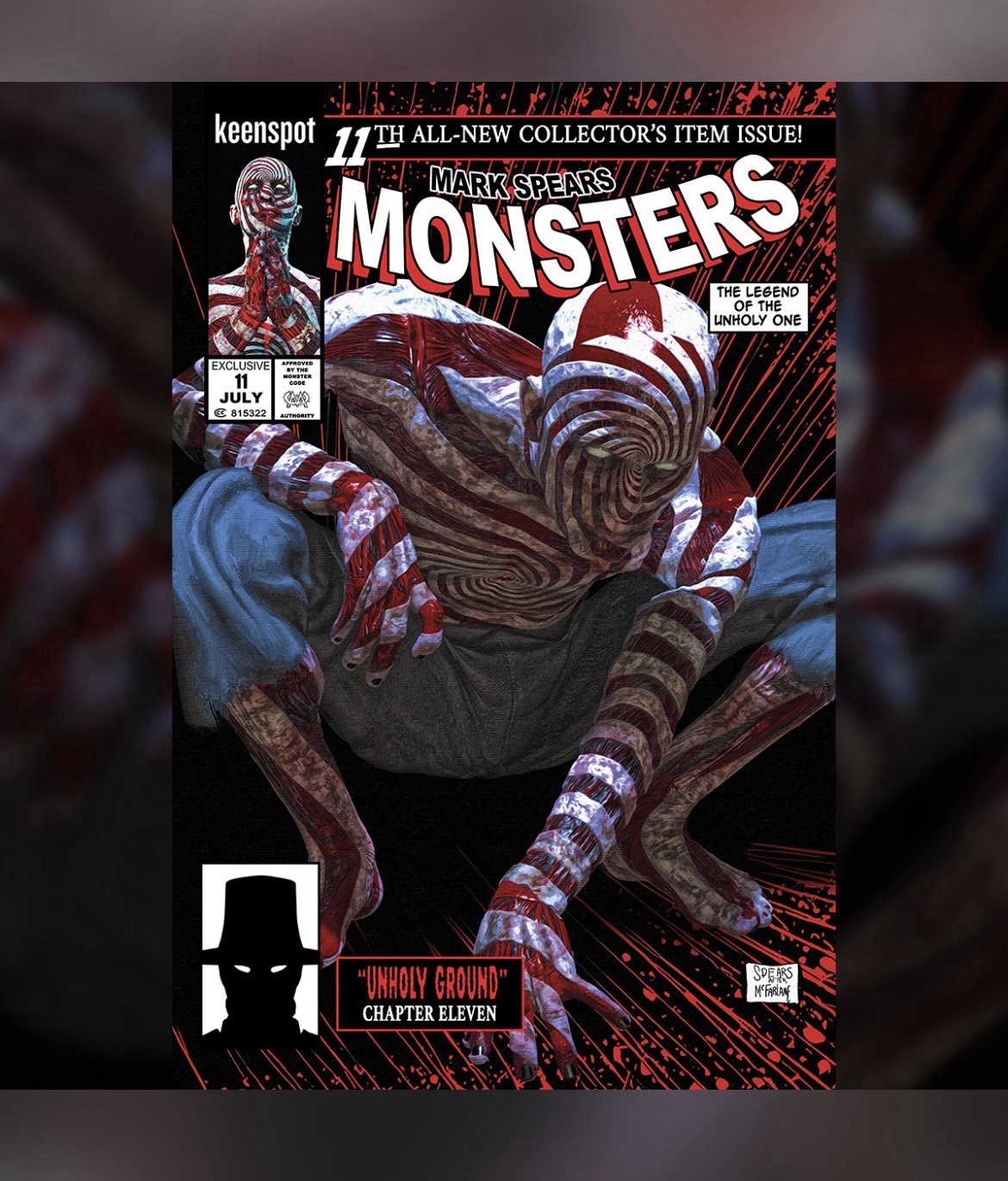 [Red MONSTERS] MARK SPEARS MONSTERS #11 TORMENT HOMAGE LIMITED SDCC Exclusive