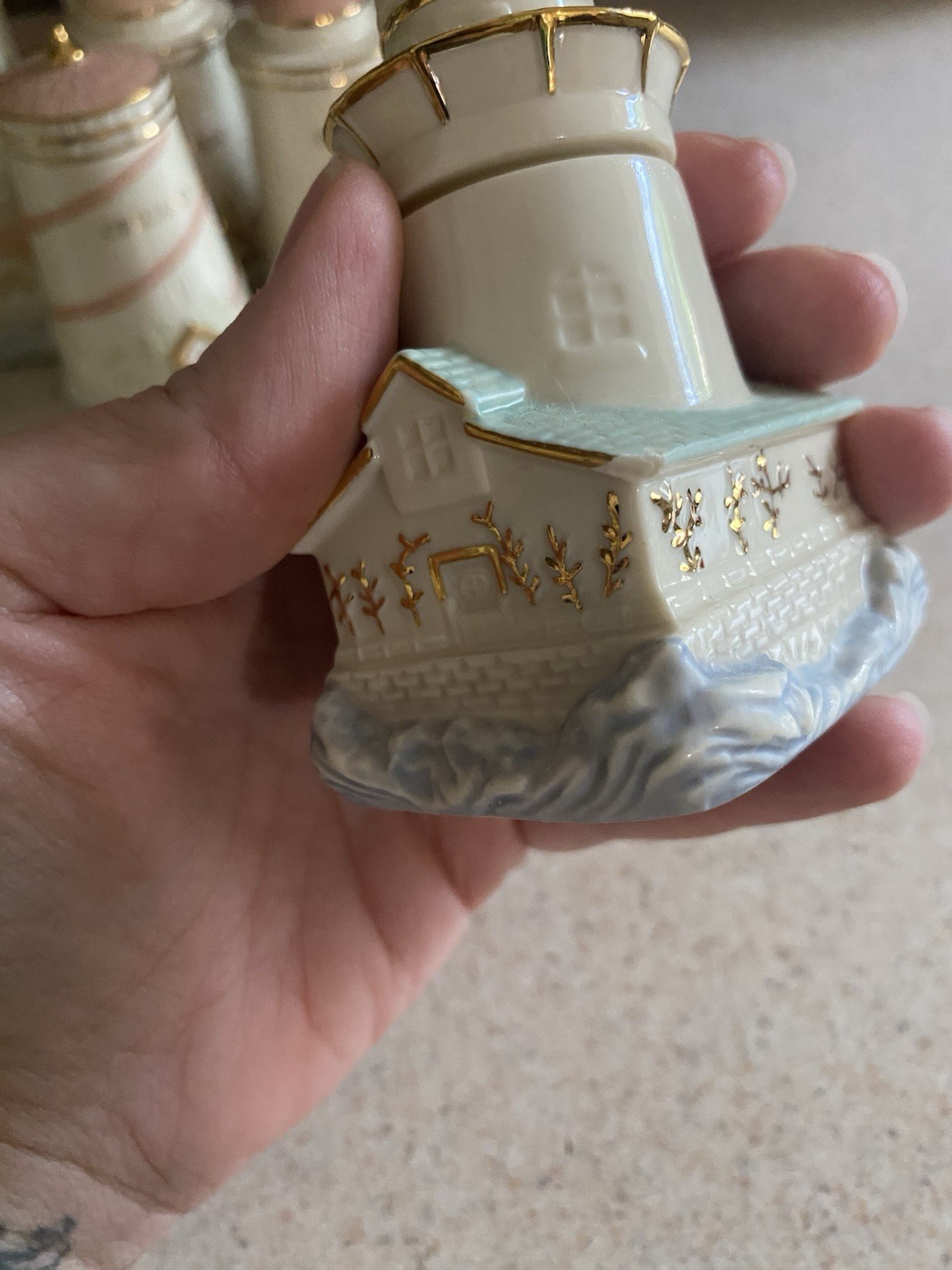 Lenox Seaside Spice Jar Damaged