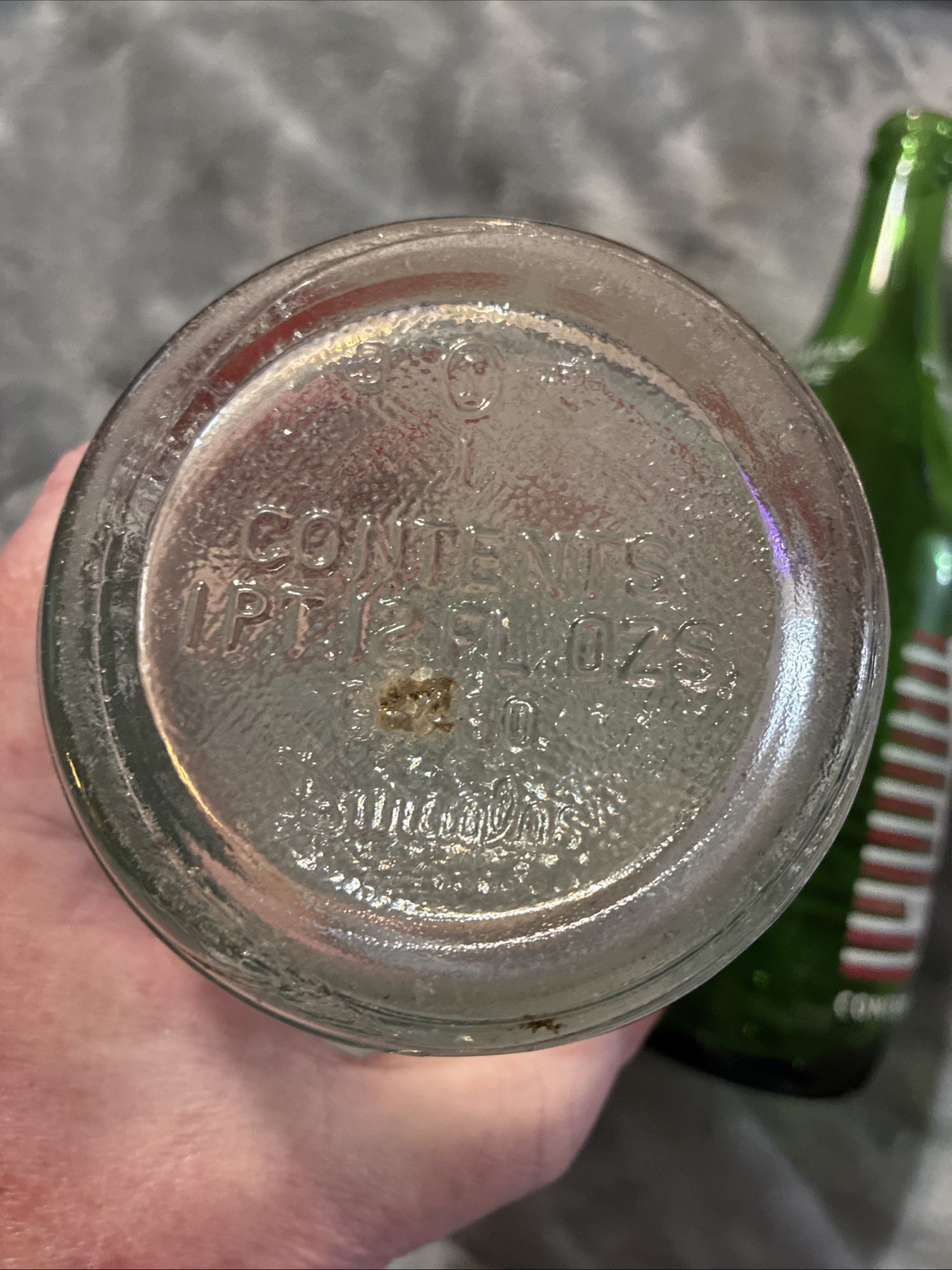 Vintage Rose Acl 28oz Soda Bottles Johnston, R.I. Green & Clear Glass Variety