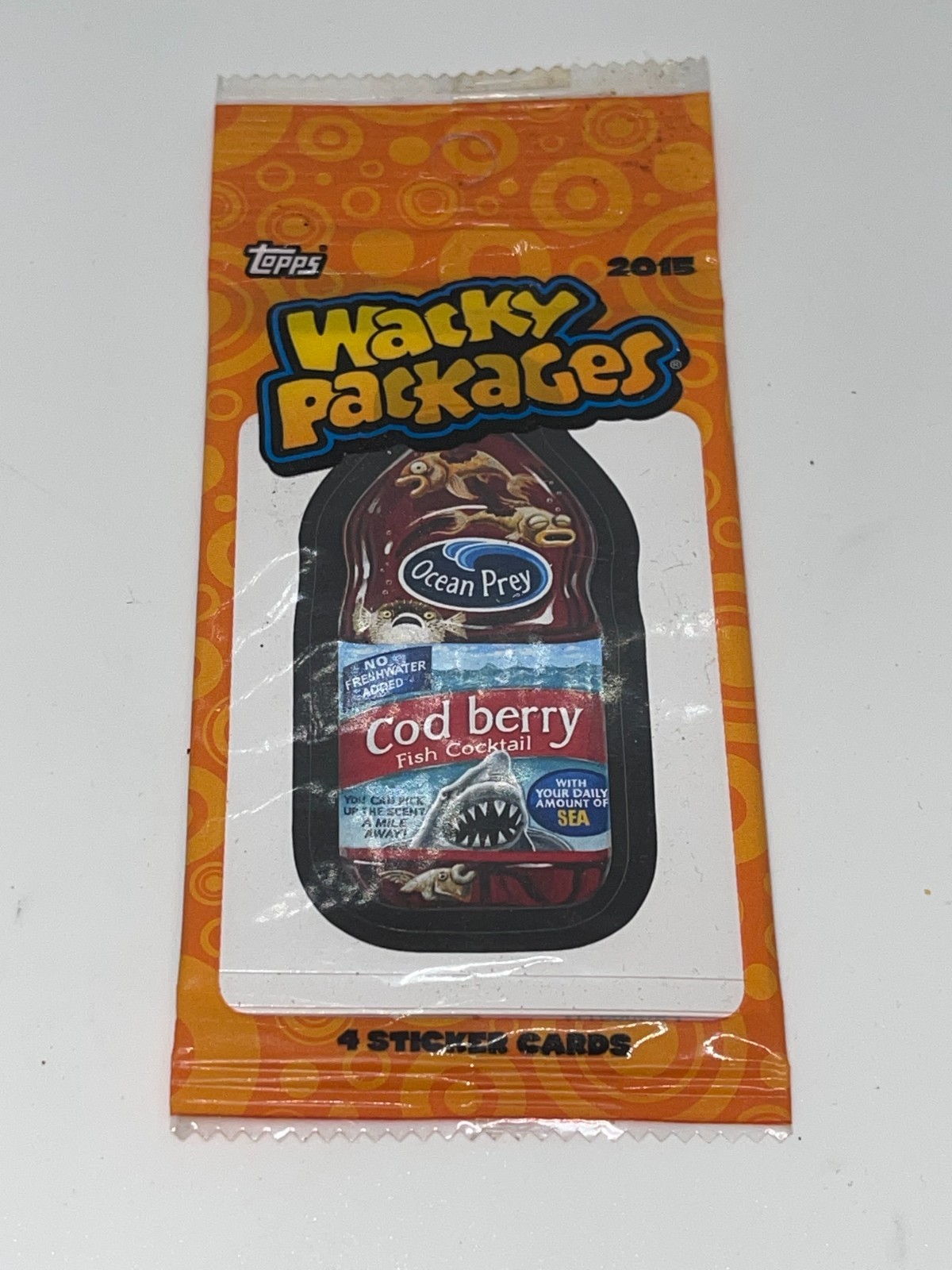2015 Topps Wacky Packages 4 Trading Sticker Card Pack