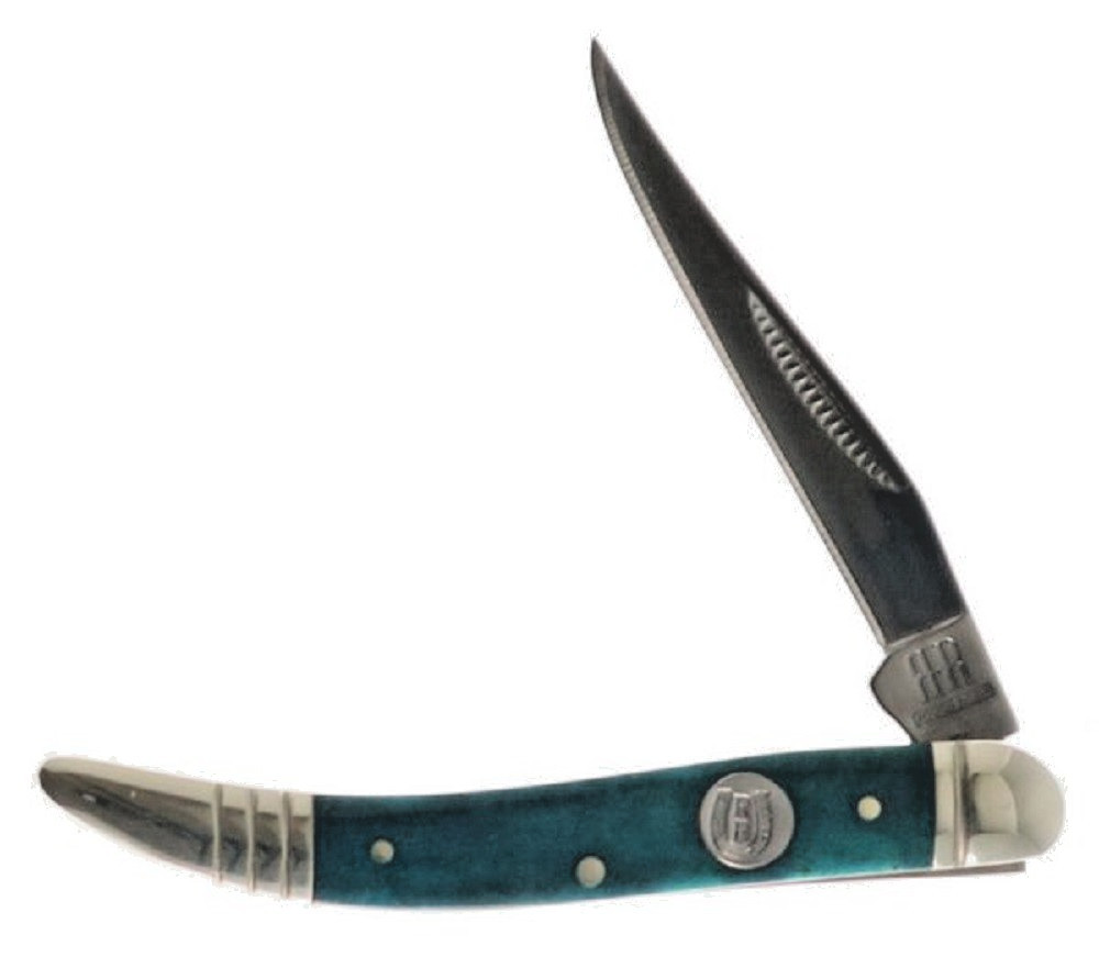 Blue Bone Handle Toothpick Pocket Knife by Rough Ryder – NEW