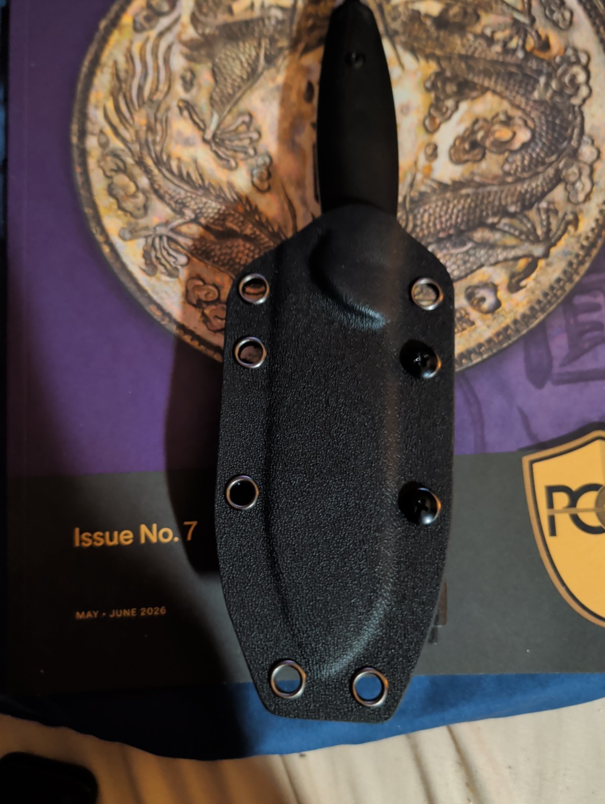 FORESAIL 6.77″ Small Fixed Blade Knife – AUS-10 Steel Drop Point EDC HUNTING