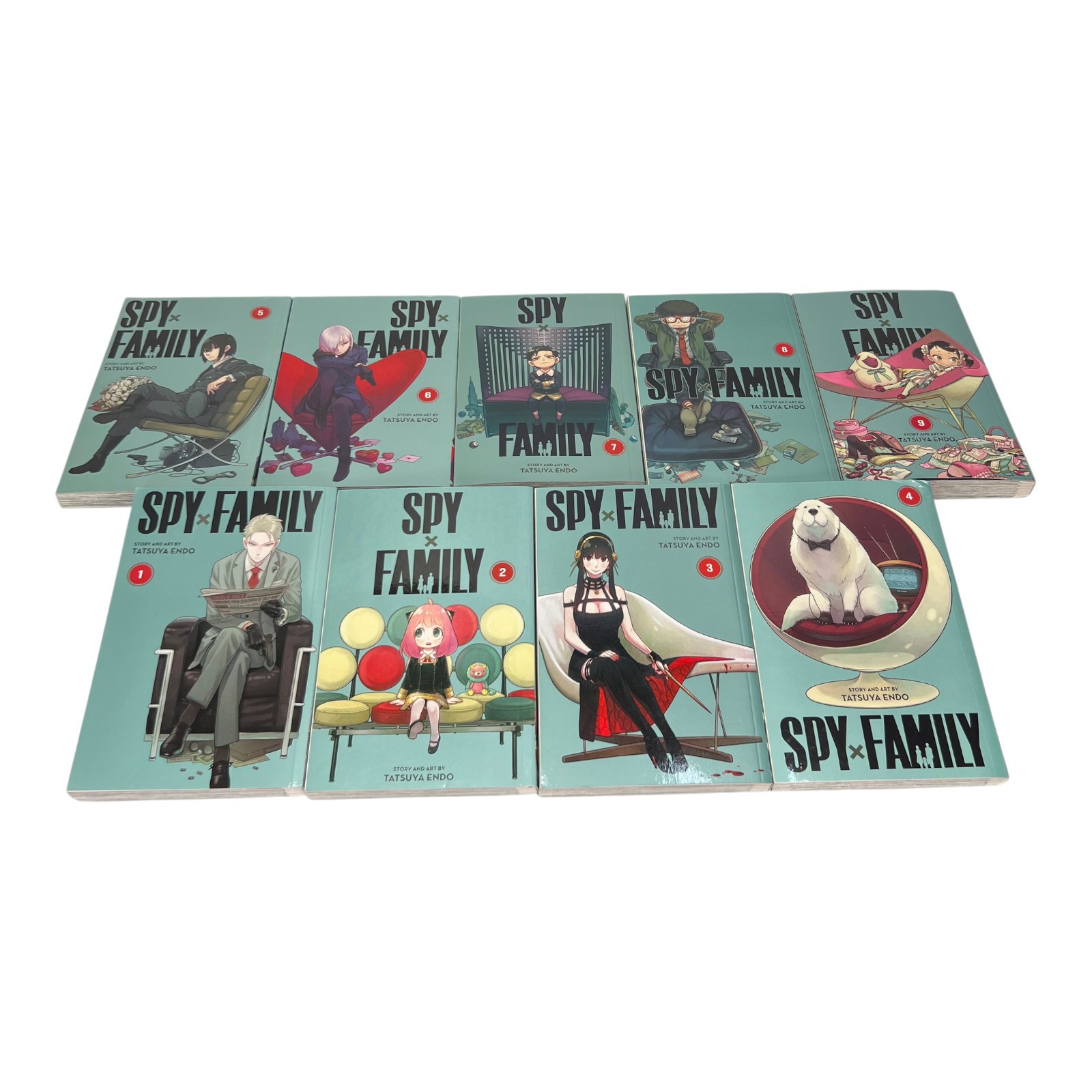 Spy X Family Lot Volumes 1-9 Tatsuya Endo Manga English Comic Book Viz Media