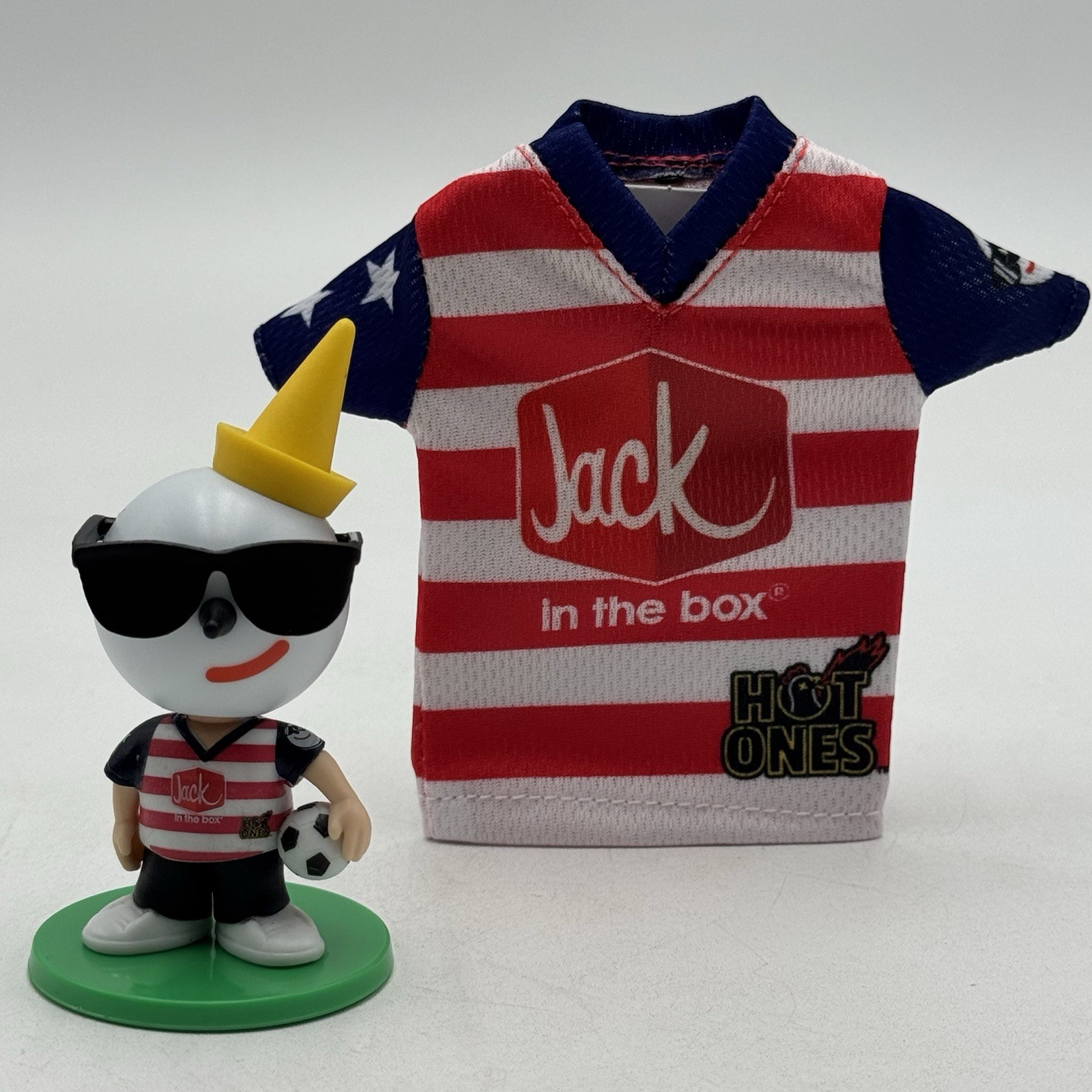 Limited Edition Jack in the Box Soccer World Cup Bobblehead and Jersey TEAM USA
