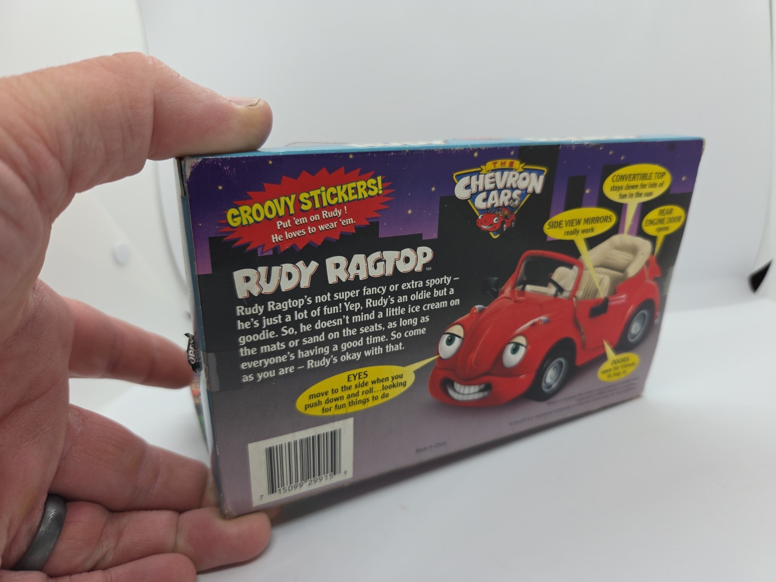 Vintage Chevron Cars – Rudy Ragtop – Toy Car – 1999 Edition – New in Box