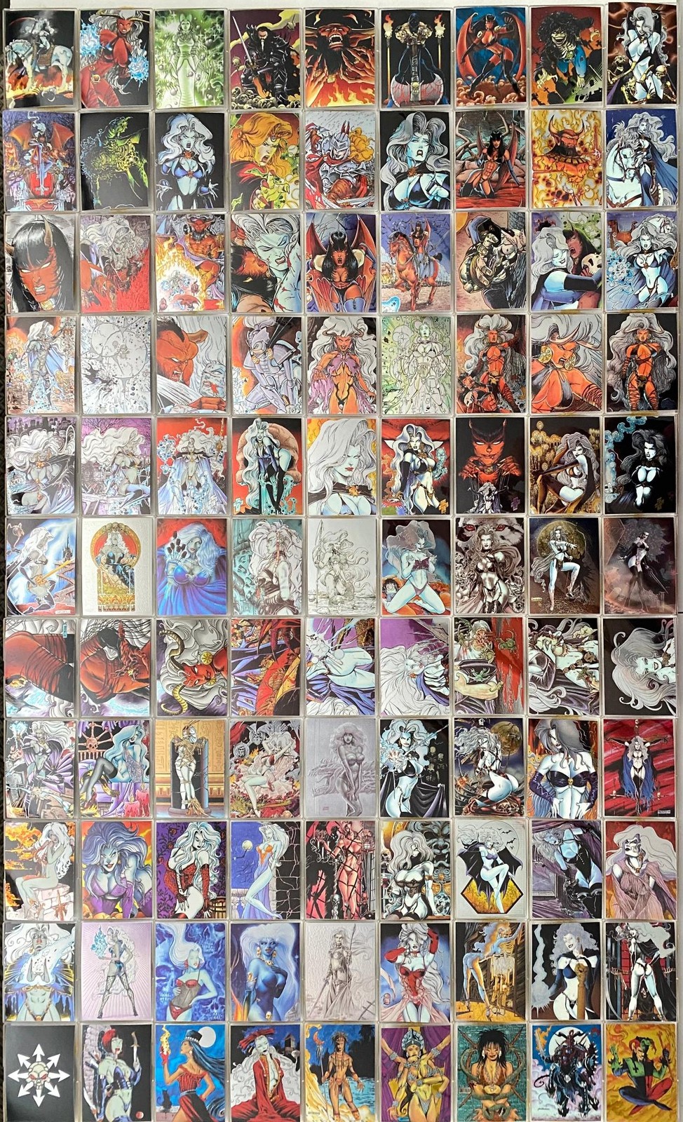 Lady Death All Chromium Series 2 Complete Trading Card Set 100 Cards Krome 1995