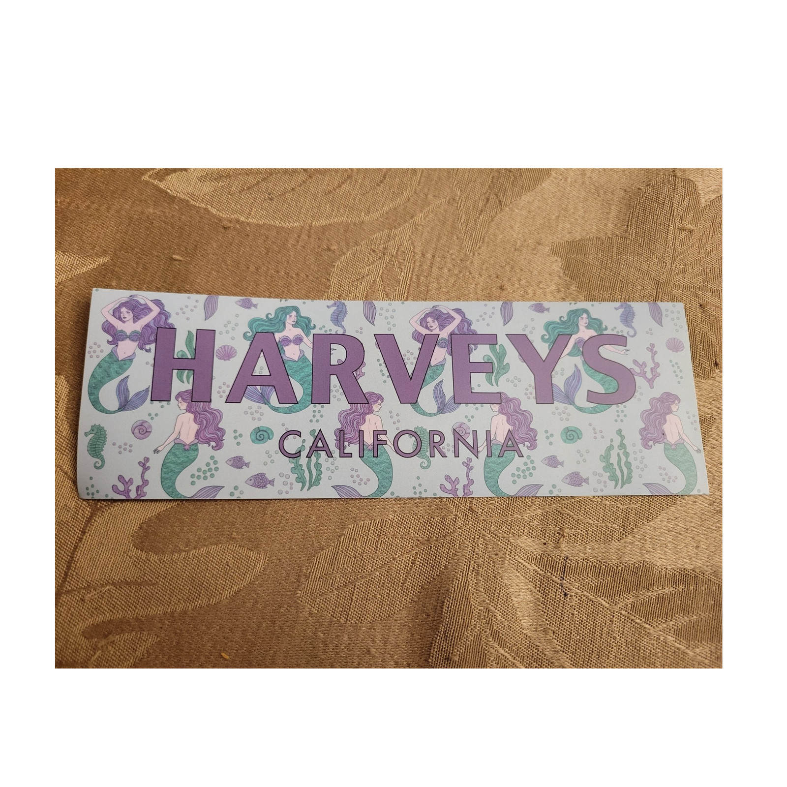 HARVEYS California Mermaid Non-Sport Sticker Decal, Paper, Non-Stuck