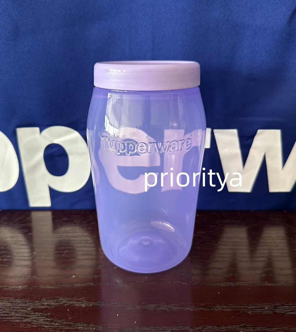 Tupperware Universal Jar 3½-cup/825 mL with Twist Cover Sheer Lavender New