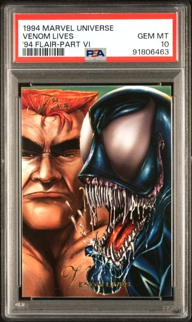 Marvel PSA 10 Venom- 1994 Marvel Universe ’94 Flair Venon Lives PSA 10
