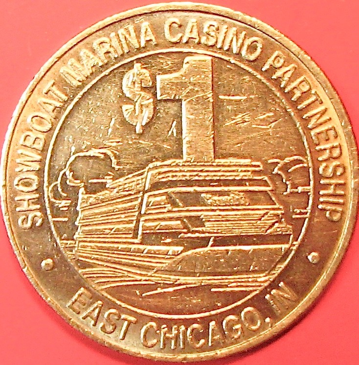 Harrahs. $1 Casino Token. East Chicago, IN. J92.