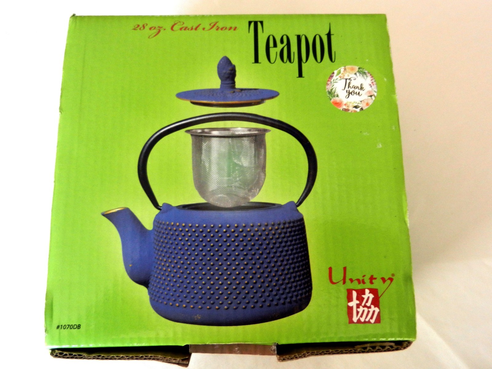 Cast Iron Teapot, 28 oz Tetsubin Tea Pot with Infuser for Loose Leaf NEW in BOX