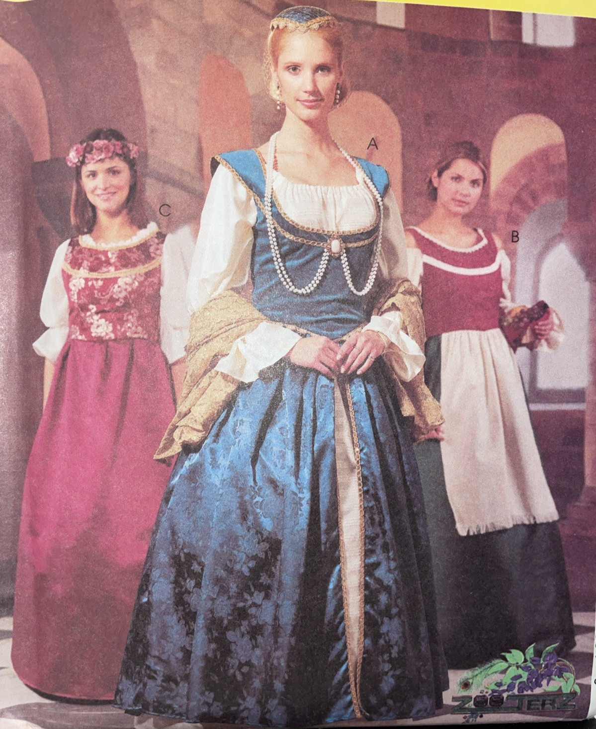 Sewing Pattern #2663 Medieval Costume Children’s & Girls Sz 10-12 Factory Folded