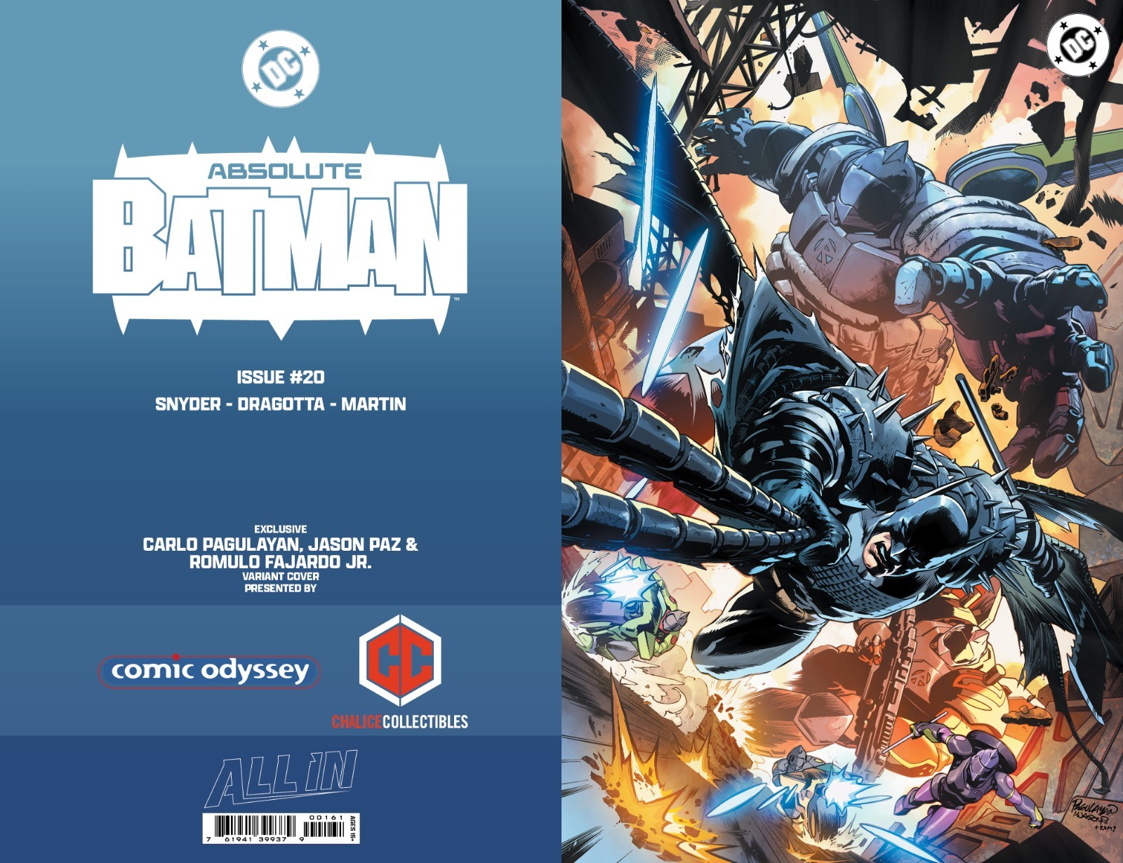 ABSOLUTE BATMAN #20 CARLO PAGULAYAN CHALICE EXCLUSIVE VIRGIN FOIL IN Hand