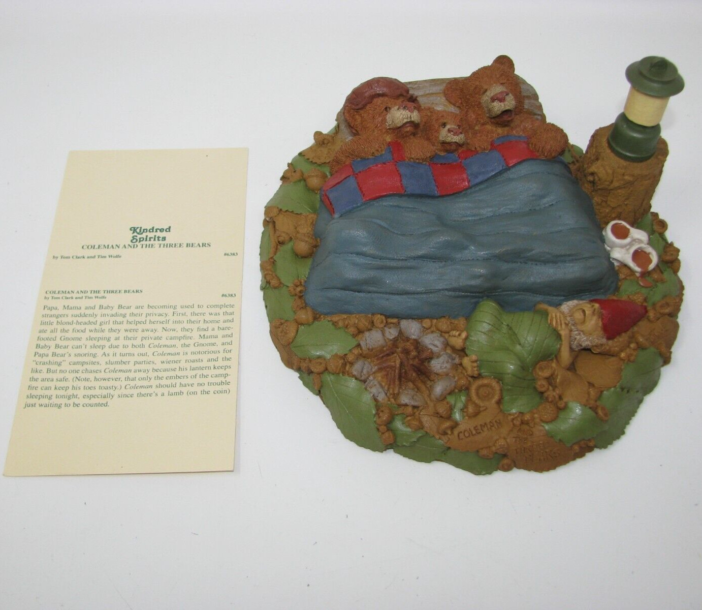 Tom Clark Tim Wolfe Coleman and The Three Bears Cairn Gnome #47 Cairn 6383 story