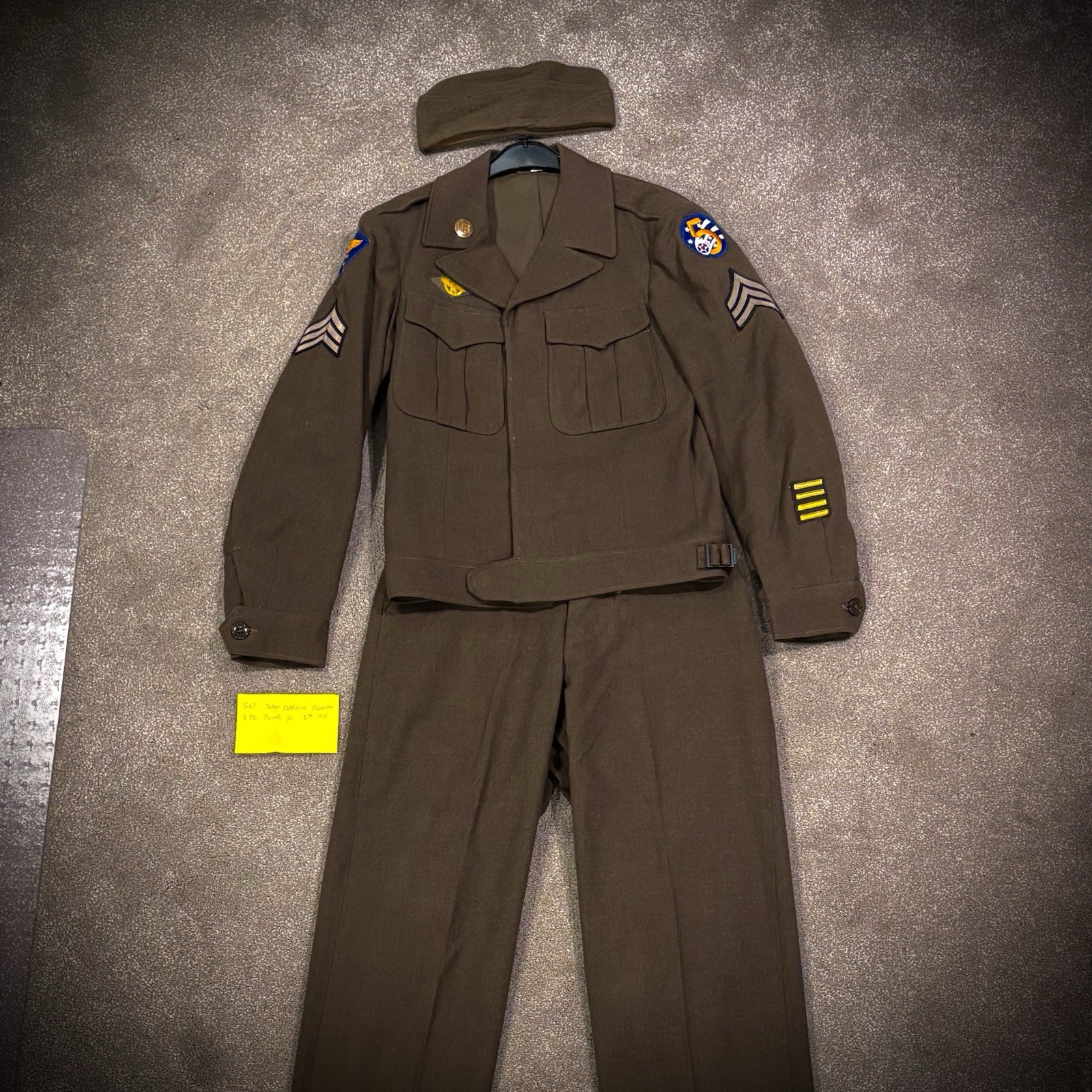 WW2 Named USAAF ‘Ike’ Dress Uniform Grouping (372 Bomb SQ, 5th Airforce)
