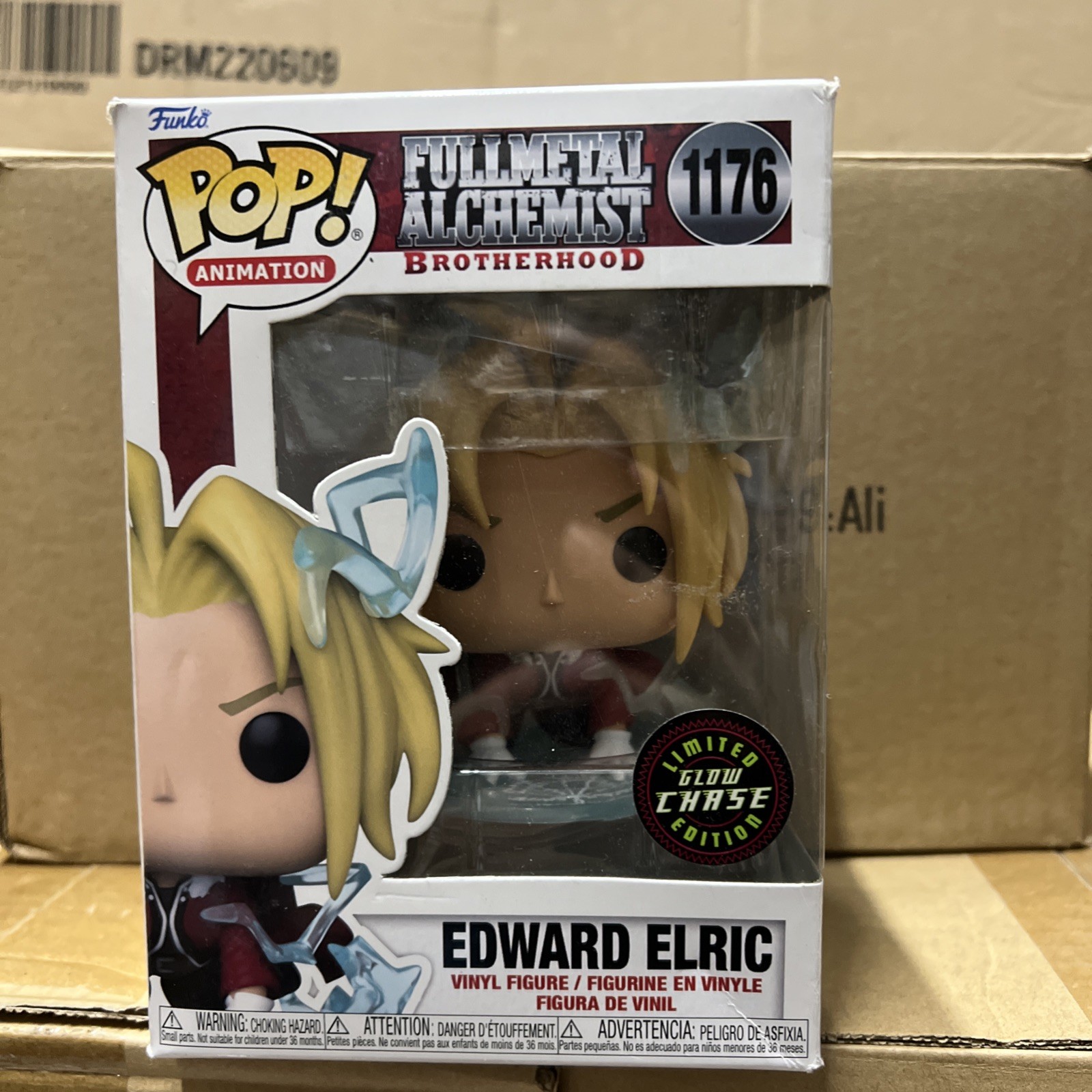 Funko Pop Fullmetal Alchemist Edward Elric #1176 Chase Glow In The Dark GITD