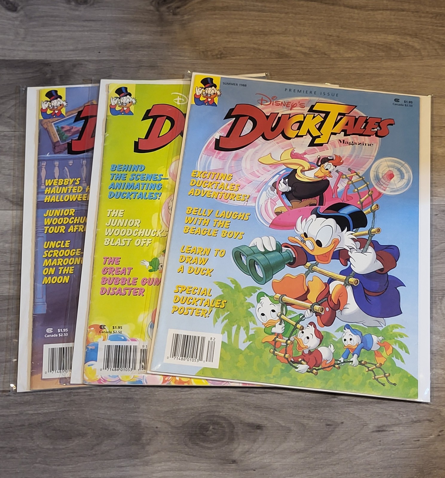 Vintage 1988 1989 Disney DuckTales Magazine Spring Summer Fall Lot