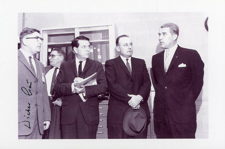 Dieter Grau- Signed B&W Photograph (Von Braun Rocket Member)
