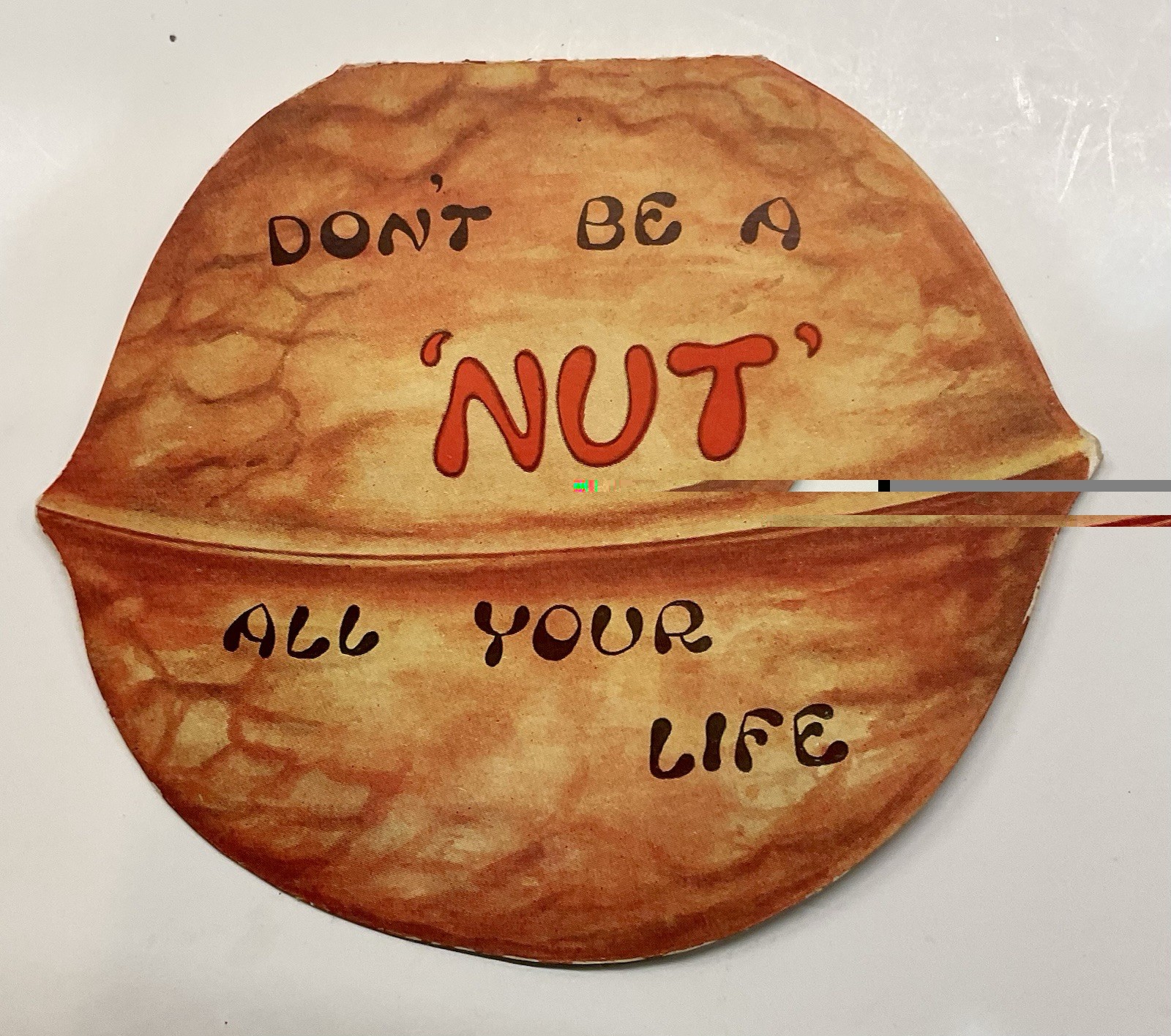 Vintage Valentine Card, Unusual DON’T BE A NUT FOLDING CARD