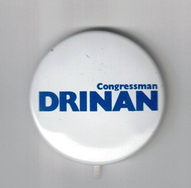 Robert Drinan Massachusetts (D) Congressman 1970-80 political pin Watergate Comm