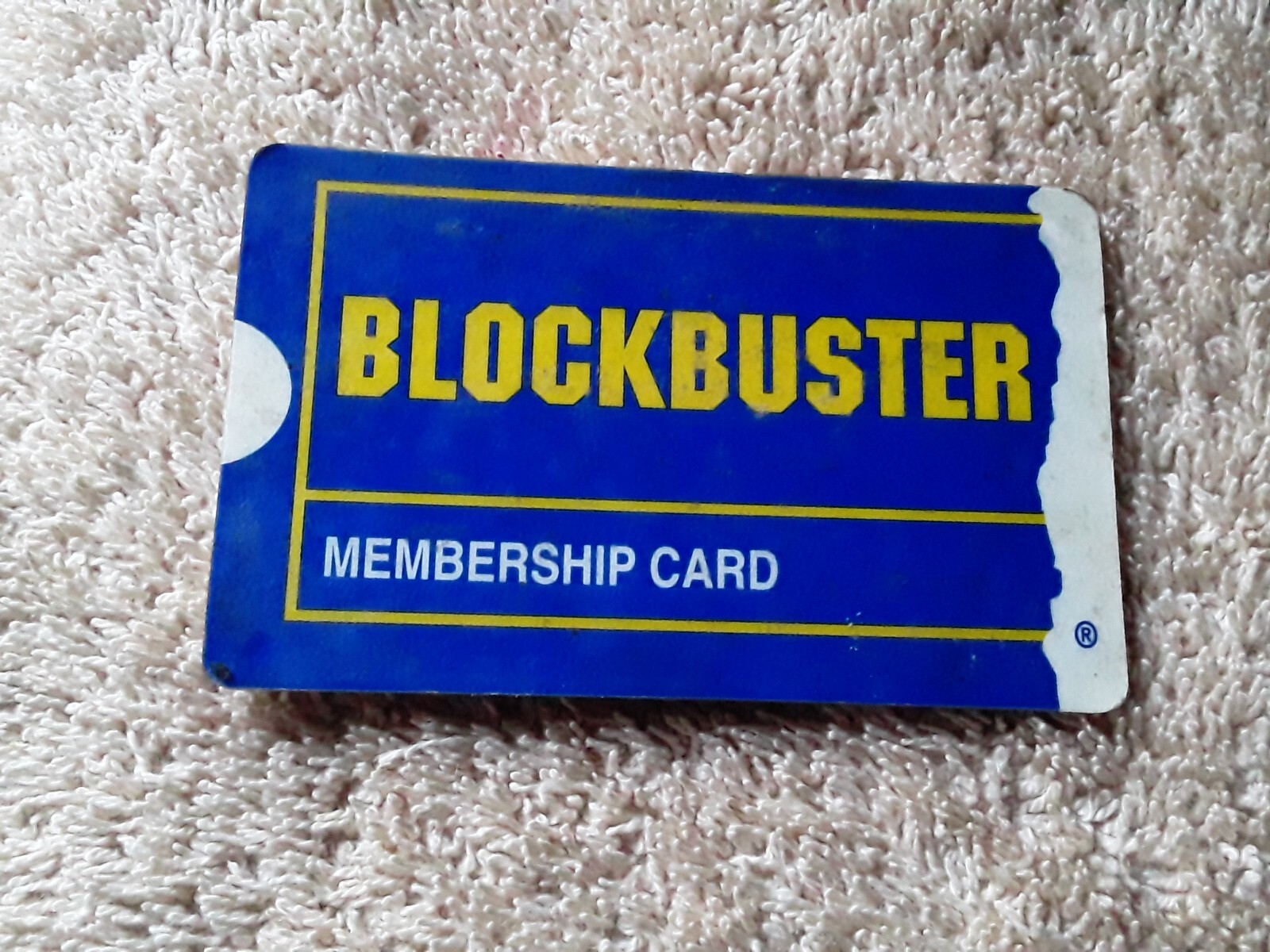 Blockbuster Membership Card Vintage Blockbuster Entertainment Group *VIACOM*