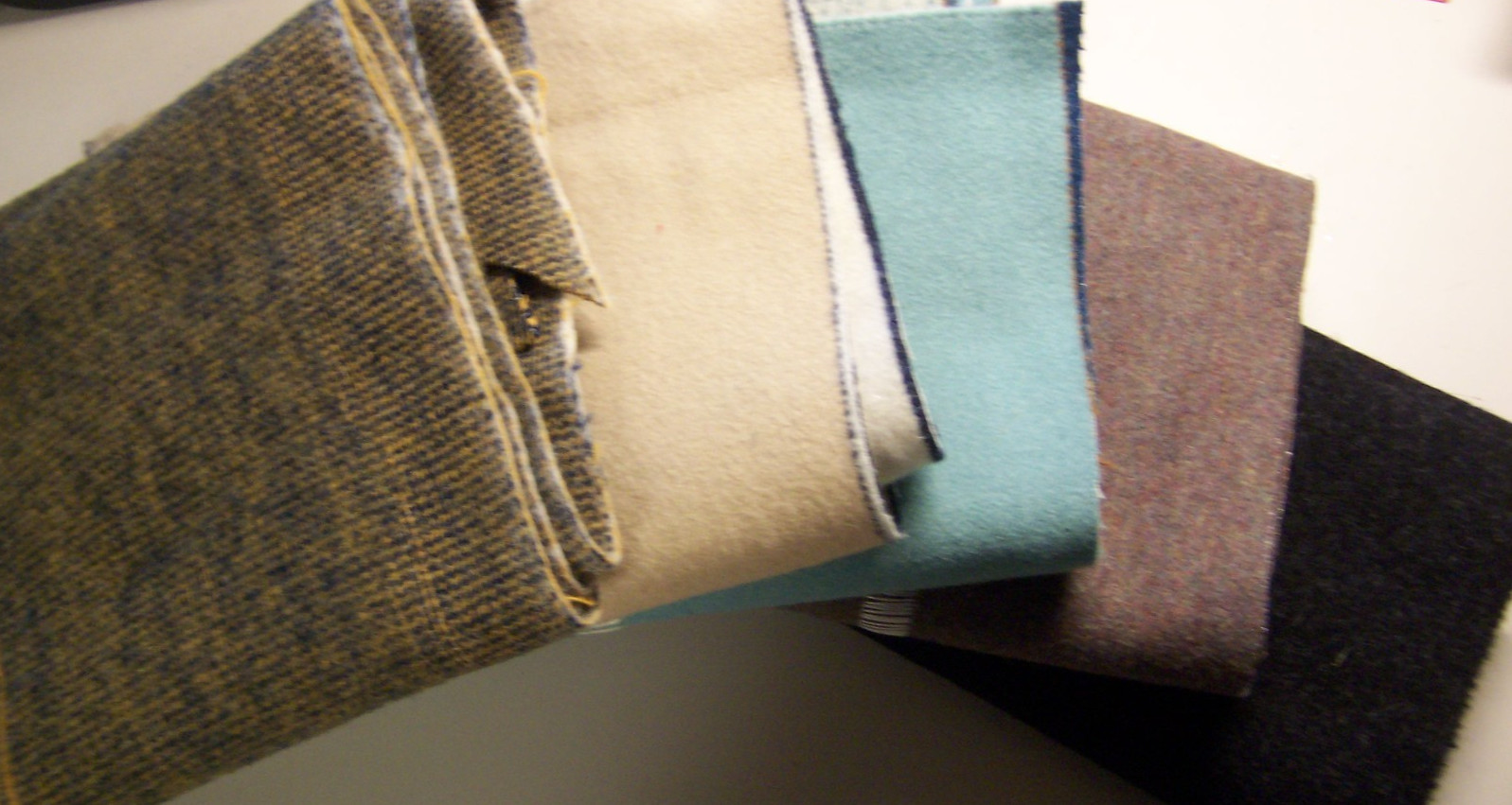 Pendleton Wool Fabric -5 pieces tweed & coating