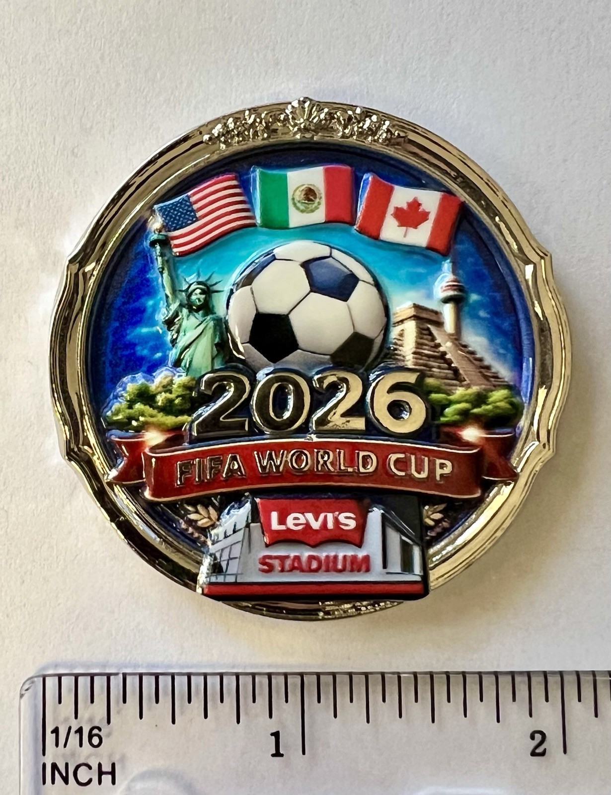 San Jose Police Dept 2026 FIFA World Cup Soccer Levi’s Stadium Challenge Coin