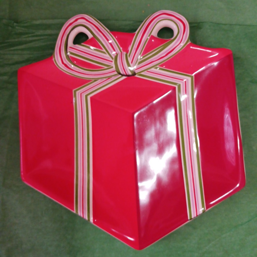 Department 56 Anna Griffin Cookie Candy Plate Christmas Holiday Present 2000’s