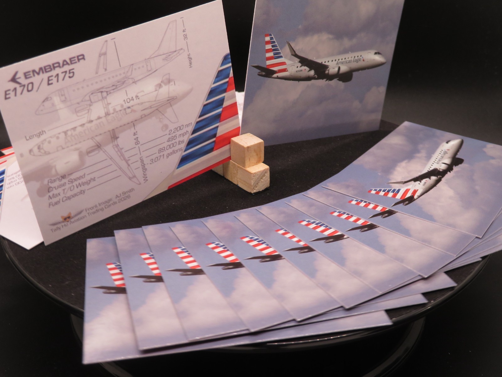 American Eagle ENVOY Trading Cards Embraer E175 – Set of 25 – FREE SHIPPING