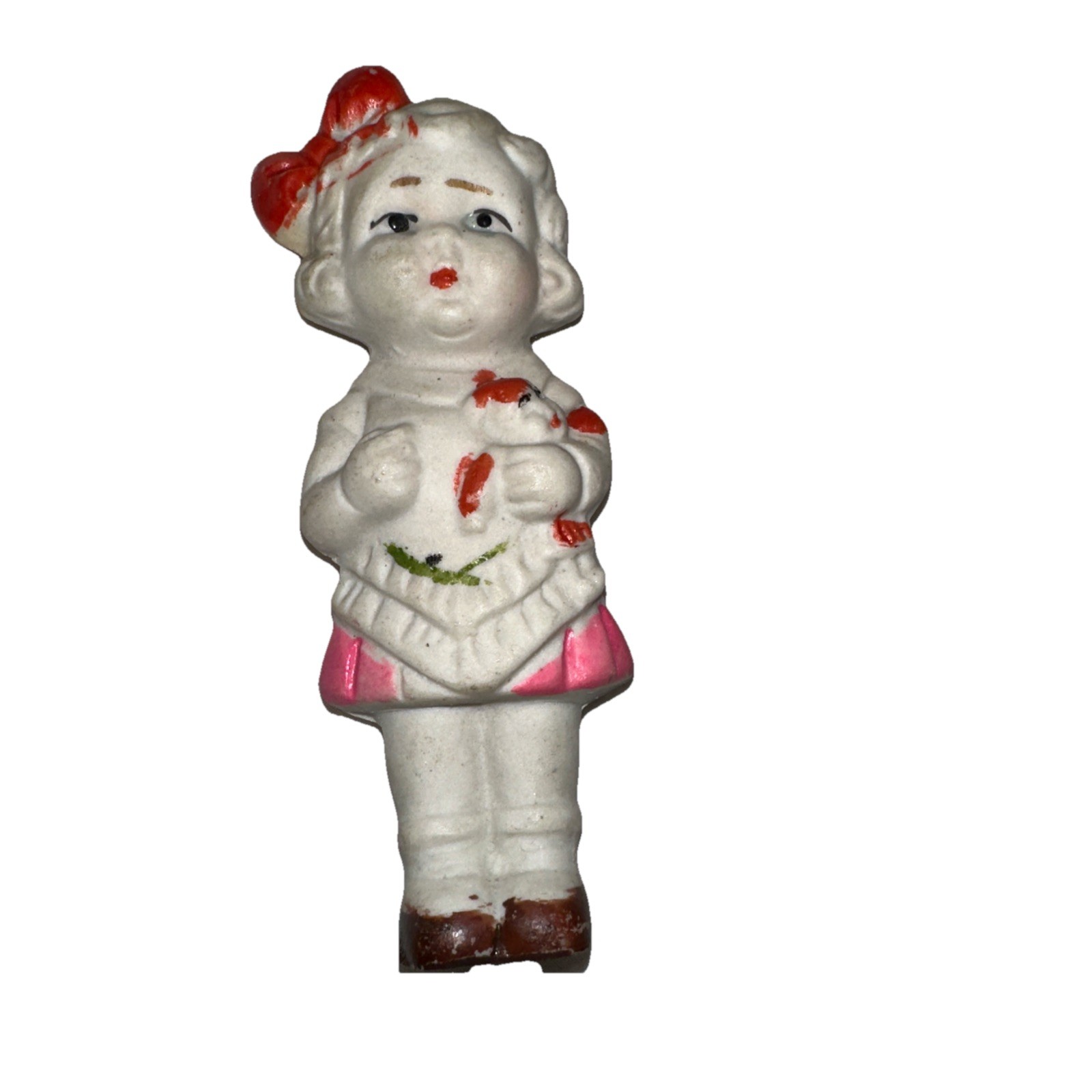Vintage Bisque Porcelain Penny Doll Aka Frozen Charlotte Japan Circa 1930’s