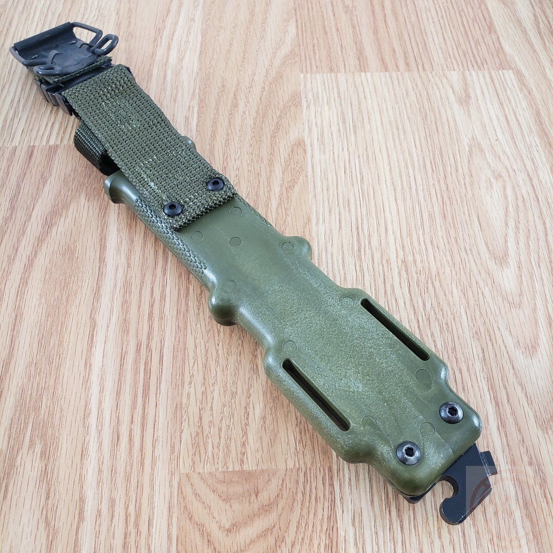 Ontario M-9 Combat Fixed Knife 7″ 420 Steel Blade OD Green Sculpted GFN Handle