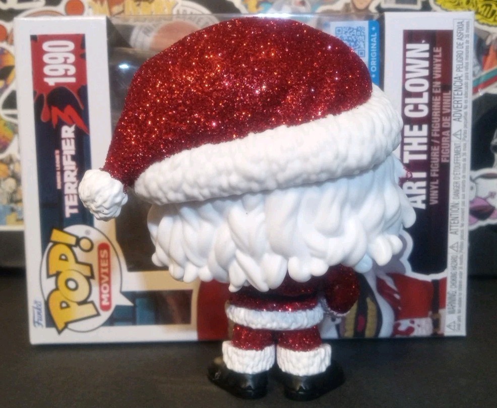 Funko Pop! (DIAMOND) Terrifier 3 ART THE CLOWN (Santa) #1990 Exclusive CUSTOM