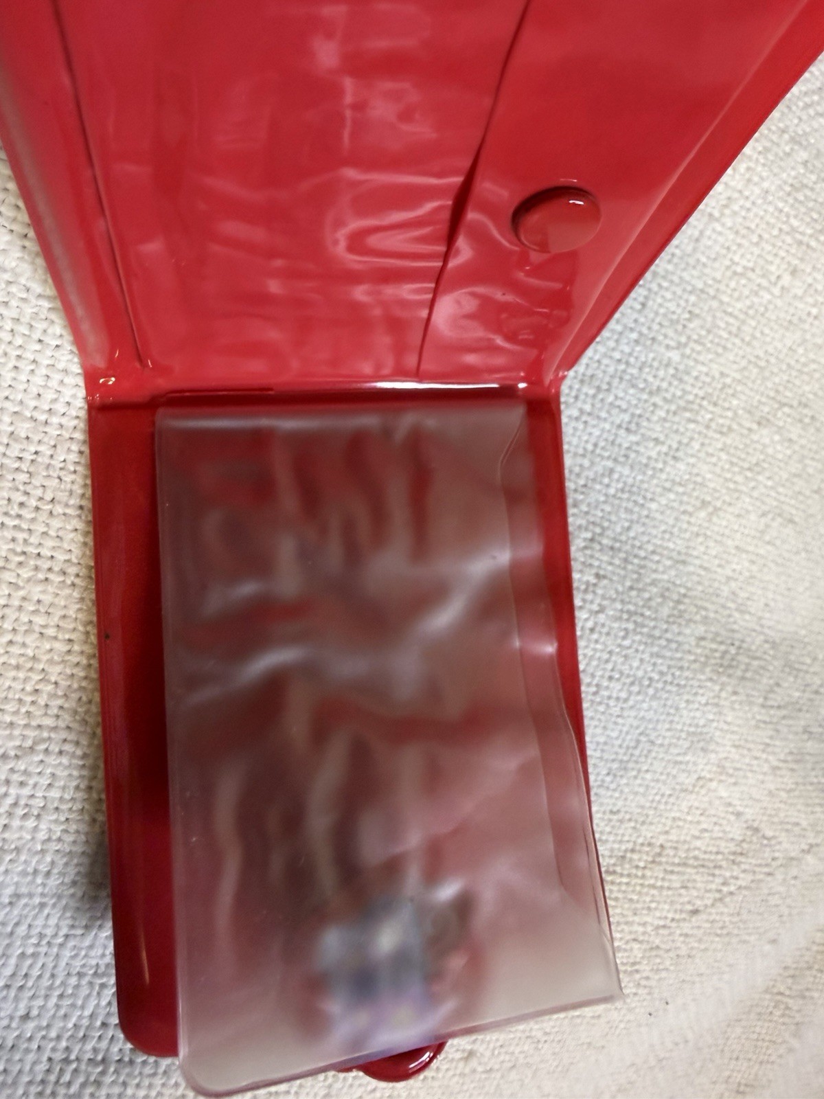 Sanrio Hello Kitty 2004 Vintage Red Plastic Vinyl Wallet